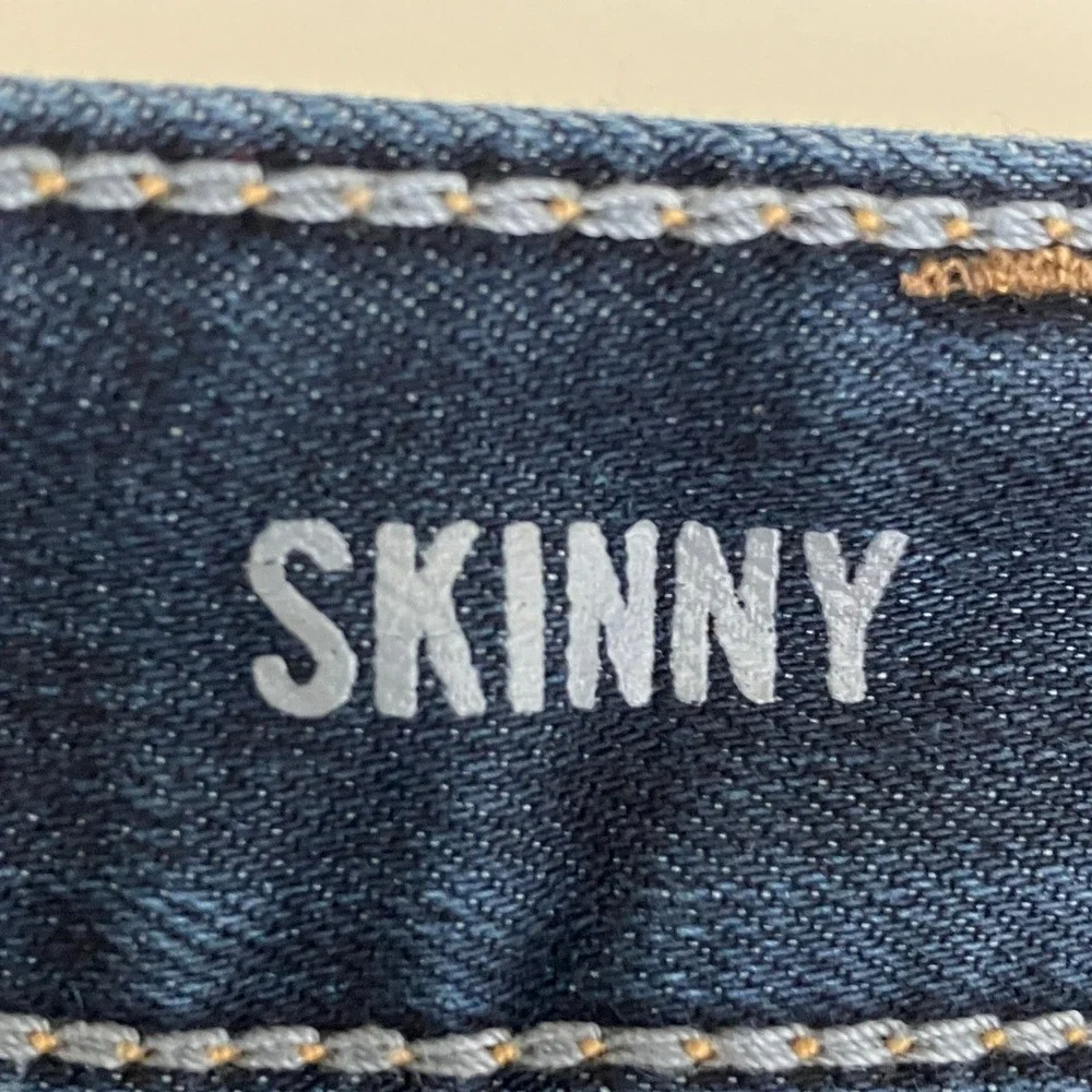 Banana Republic Dark Wash Skinny Midrise Denim Women's Size 29 Boho Preppy - Picture 6 of 7